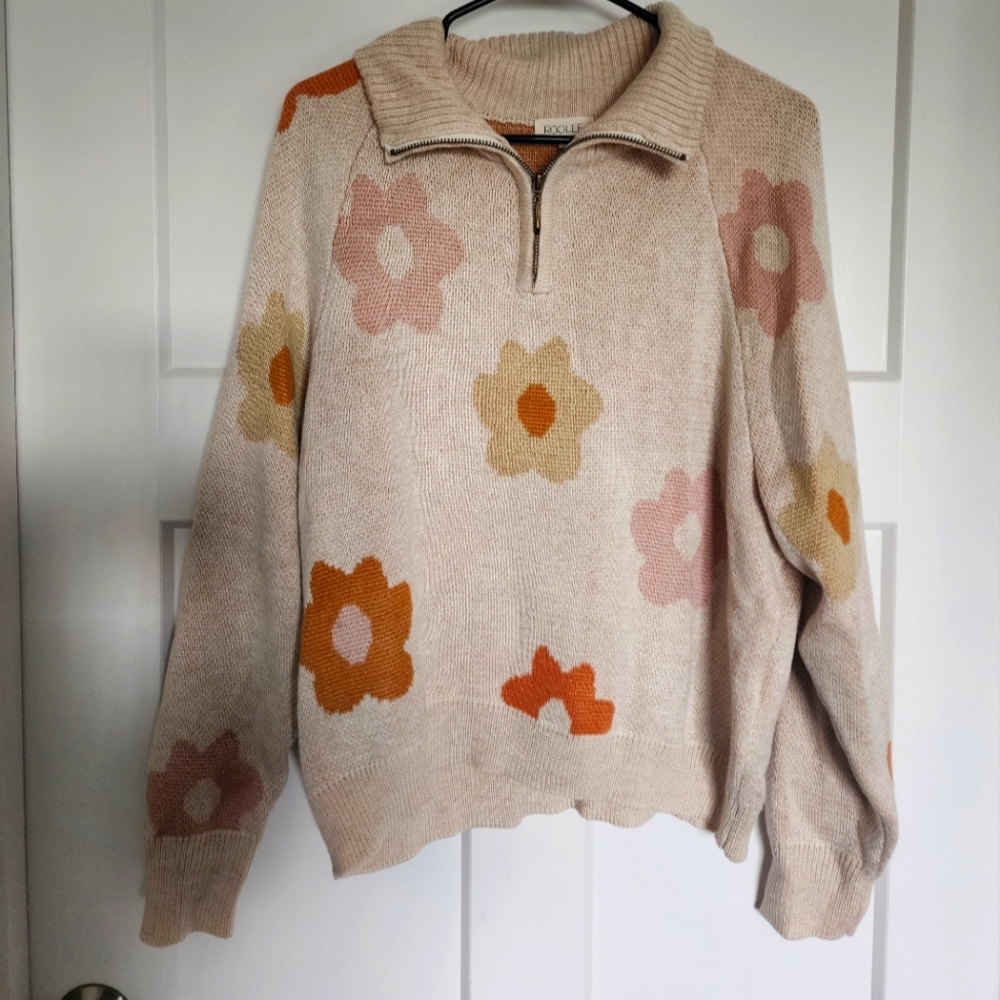 Flower Quarter Zip